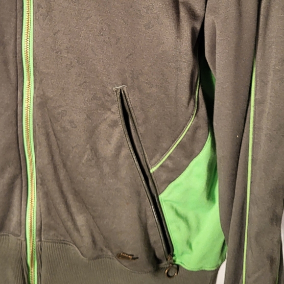 Vintage Nike Air Flight Track Jacket Men’s M Grey/Green - Picture 6 of 11